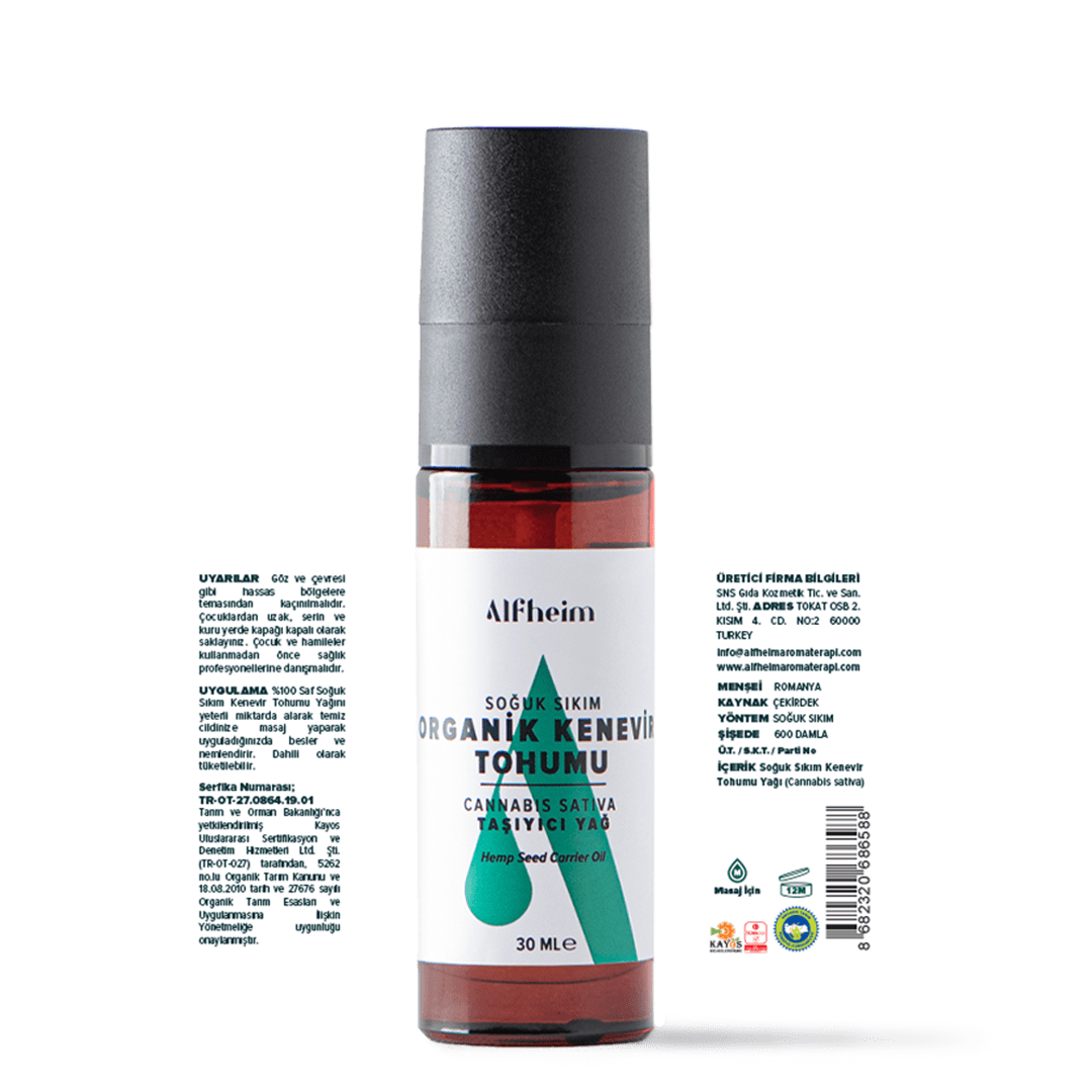 Organik Kenevir Tohumu Yağı 30 ML